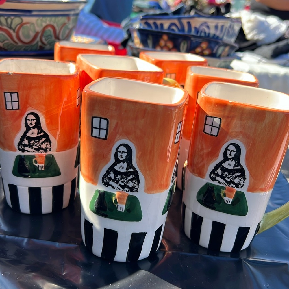 Vintage Frangelico Coffee Mona Lisa Cups 7
